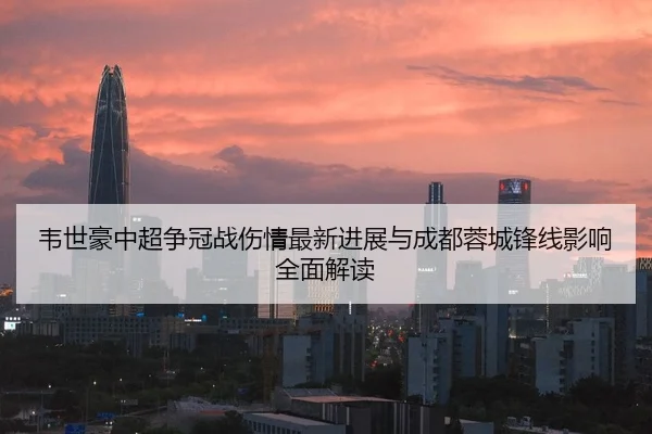 韦世豪中超争冠战伤情最新进展与成都蓉城锋线影响全面解读